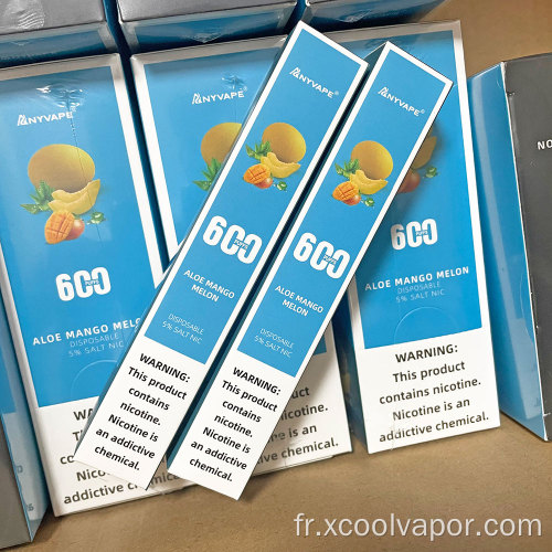 Vente en gros je suis jetable Vape 600 Puffs E-CIG